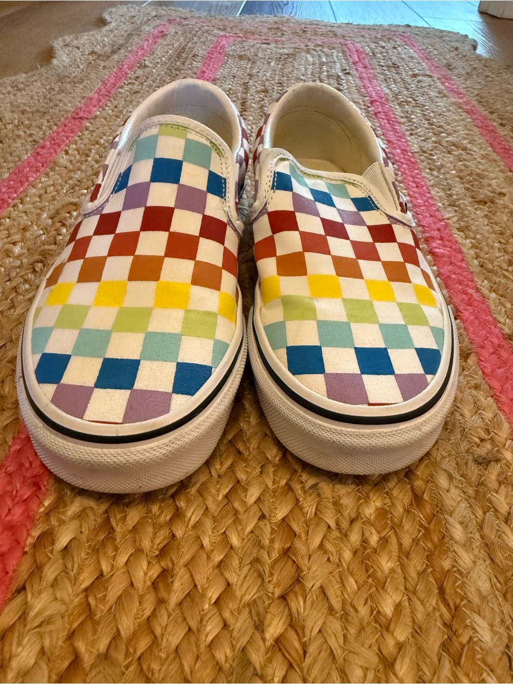 Vans Multicolor Checkerboard Slip-On Sneakers